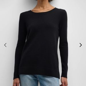 Neiman Marcus Cashmere Collection Cashmere Basic Crewneck Top.